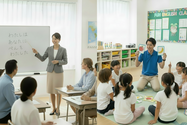 【比べて納得】日本語教師vs児童英語教師：あなたに向いているのはどっち？資格・収入・働き方を徹底比較